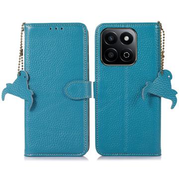 Honor 200 Smart/X7c Lompakkomallinen Nahkakotelo kanssa RFID - Sininen