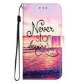 Honor 400 Lite Wonder Series Lompakkokotelo - Älä koskaan lopeta unelmointia