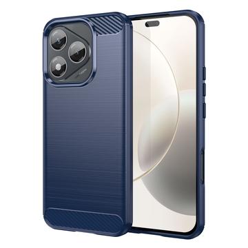 Honor 400 Lite/X70i Harjattu TPU Suojakuori - Hiilikuitu