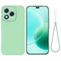 Honor 400 Lite Nestemäinen silikonikotelo käsihihnalla