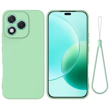 Honor 400 Lite Nestemäinen silikonikotelo käsihihnalla