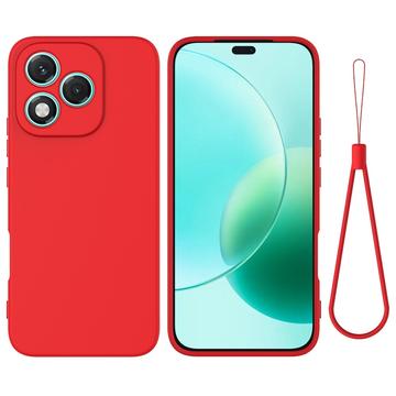 Honor 400 Lite Nestemäinen silikonikotelo käsihihnalla
