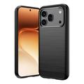 Honor 600/600 Pro Harjattu TPU Suojakuori - Hiilikuitu - Musta