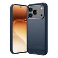 Honor 600/600 Pro Harjattu TPU Suojakuori - Hiilikuitu - sininen
