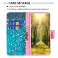 Honor Magic6 Lite/X9b Wonder Series Lompakkokotelo - Valkoinen Kukat
