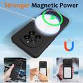 Honor Magic7 Nestemäinen Silikoni Suojakuori - MagSafe-yhteensopiva - Musta