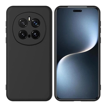Honor Magic7 Pro Nestemäinen silikonikotelo (Avoin pakkaus - Bulkki Tyydyttävä) - Musta