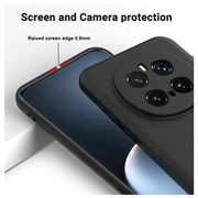 Honor Magic7 Pro Nestemäinen silikonikotelo (Avoin pakkaus - Bulkki Tyydyttävä) - Musta