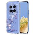 Honor Magic8 Pro Kukkakuvioinen TPU-kotelo - violetti