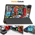 Honor Pad X8a Tri-Fold Sarjan Smart Lompakkokotelo - Graffiti