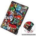 Honor Pad X8a Tri-Fold Sarjan Smart Lompakkokotelo - Graffiti