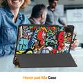 Honor Pad X8a Tri-Fold Sarjan Smart Lompakkokotelo - Graffiti