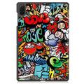 Honor Pad X8a Tri-Fold Sarjan Smart Lompakkokotelo - Graffiti