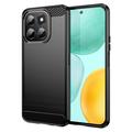 Honor X6c Harjattu TPU Suojakuori - Hiilikuitu