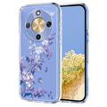 Honor X70/X9d/Magic8 Lite Kukkakuvioinen TPU-kotelo - violetti