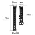 Huawei Band 4 Pro/3 Pro Pehmeä Silikoniranneke - Musta
