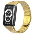 Huawei Band 6, Honor Band 6 Ruostumaton Teräsranneke - 37mm - Kulta