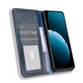 Huawei Enjoy 80 Retro Lompakkokotelo Magneettisella Sulkijalla