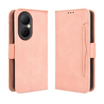 Huawei Enjoy 80 -kortinhaltijan lompakkokotelo - vaaleanpunainen