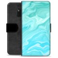 Huawei Mate 20 Pro Premium Lompakkokotelo - Sininen Marmori