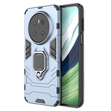 Huawei Mate 70 Hybridikotelo Sormuspidikkeellä - Sininen
