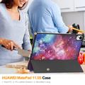 Huawei MatePad 11.5 S Tri-Fold Sarjan Smart Lompakkokotelo - Galaksi