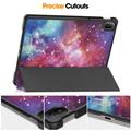 Huawei MatePad SE 11 Tri-Fold Sarjan Smart Lompakkokotelo - Galaksi