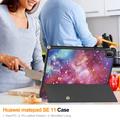 Huawei MatePad SE 11 Tri-Fold Sarjan Smart Lompakkokotelo - Galaksi