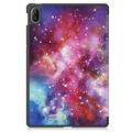 Huawei MatePad SE 11 Tri-Fold Sarjan Smart Lompakkokotelo - Galaksi