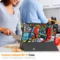 Huawei MatePad SE 11 Tri-Fold Sarjan Smart Lompakkokotelo - Graffiti