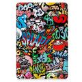 Huawei MatePad SE 11 Tri-Fold Sarjan Smart Lompakkokotelo - Graffiti