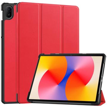 Huawei MatePad SE 11 Tri-Fold Sarjan Smart Lompakkokotelo - Punainen