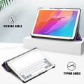 Huawei MatePad T10/T10s Tri-Fold Sarjan Smart Lompakkokotelo - Galaksi