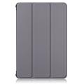 Huawei MatePad T10/T10s Tri-Fold Sarjan Smart Lompakkokotelo - Harmaa
