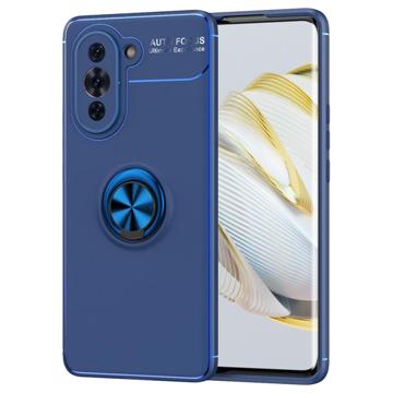 Huawei Nova 10 TPU-Kotelo Sormuspidikkeellä - Sininen