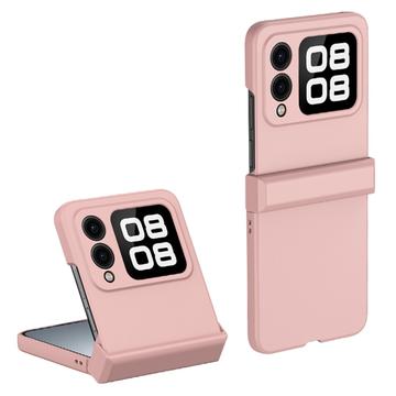 Huawei Nova Flip Kumipäällysteinen Muovikuori - Pinkki