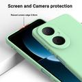 Huawei Nova Y73 Nestemäinen silikonikotelo käsihihnalla - vihreä