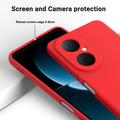 Huawei Nova Y73 Nestemäinen silikonikotelo käsihihnalla