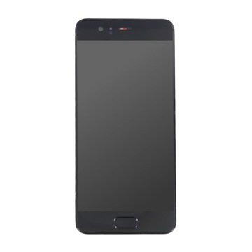 Huawei P10 Etukuori & LCD Näyttö - Musta