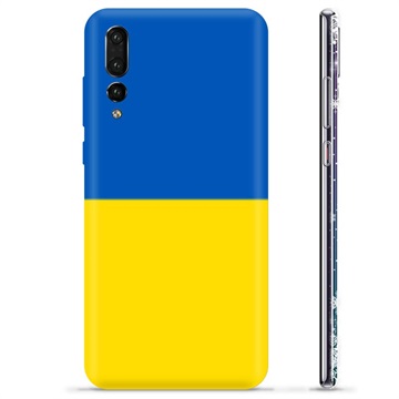 Huawei P20 Pro TPU Kotelo Ukrainan Lippu - Keltainen ja vaaleansininen