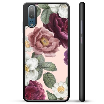 Huawei P20 Suojakuori - Romanttiset Kukat