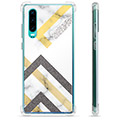 Huawei P30 Hybrid Suojakuori - Abstraktin Marmori