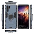 Huawei P30 Pro Hybridikotelo Sormuspidikkeellä - Sininen