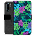 Huawei P30 Pro Premium Lompakkokotelo - Trooppiset Kukat