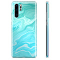 Huawei P30 Pro TPU Suojakuori - Sininen Marmori