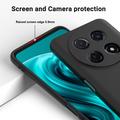 Huawei nova 13i Nestemäinen silikonikotelo käsihihnalla - Musta