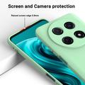 Huawei nova 13i Nestemäinen silikonikotelo käsihihnalla - vihreä