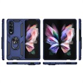 Samsung Galaxy Z Fold3 5G Hybridikotelo metallisella jalustalla - sininen