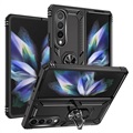 Samsung Galaxy Z Fold4 5G Hybridikotelo Jalustalla Metallinen - Musta