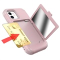 iPhone 12 Mini Hybridikotelo - Piilotettu Peili ja Korttipaikka